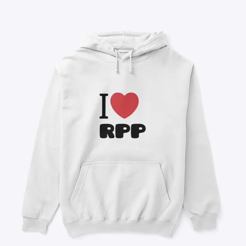 I love RPP hoodie white 